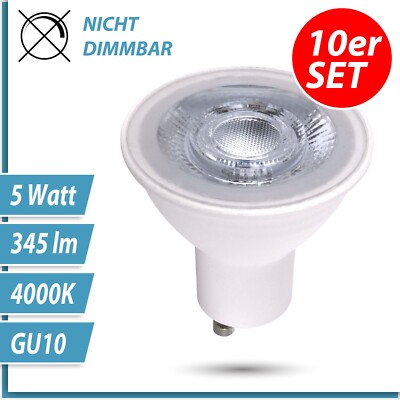 10 Pack LED Einbaustrahler Rahmen GU10 MR16 230V Einbauspot Einbaurahmen Spot