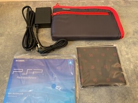 Sony PlayStation Portable PSP 3000 Black/Red Value Pack PSPJ-30026 Exc