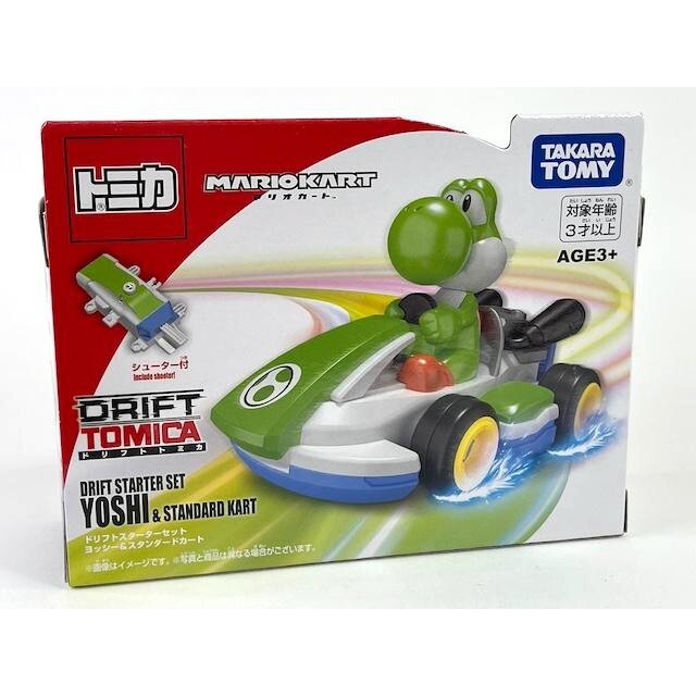 Tomica Drift Mario Kart Drift Starter Set Yoshi & Standard Kart