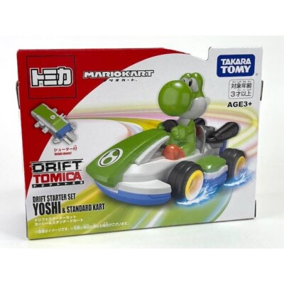 Tomica Drift Mario Kart Drift Starter Set Yoshi & Standard Kart