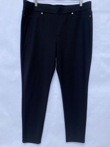 Pantalon Michael Kors jeggings noir pantalon taille élastique M - Photo 1 sur 10