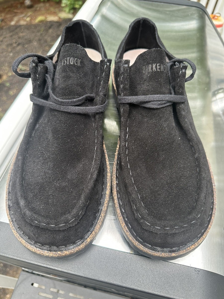 🔥NEW Birkenstock Pasadena III Suede Leather Black Moc-Toe 🔥NEW Birkenstock Pasadena III Suede Leather Black Moc-Toe