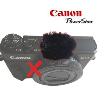 Mikrofon Windschutz für Canon PowerShot G7 X Mark II