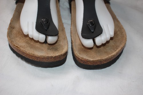 Birkenstock Gizeh 41 black thong sandals WORN ONCE! womens 10/10.5 - Picture 4 of 11