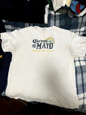 Corona Cinco de Mayo Vintage T-Shirt Size L ''Summer's First Fiesta''