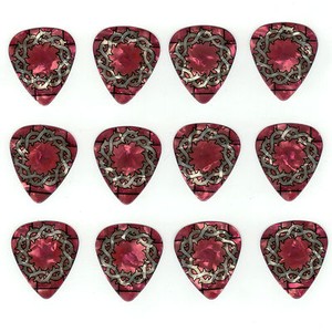12-Pack-HEART-LOVE-JESUS-FAITH-CHURCH-Medium-Gauge-351-Guitar-Picks-Plectrum
