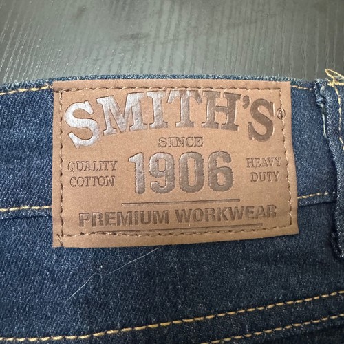 Smith's Workwear Jeans Mens 42x30 Dark Wash Relaxed Fit Fleece-Lined Heavyweight - Picture 5 of 12