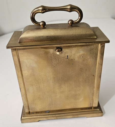 Vintage Seth Thomas Mantle Desk Quartz Clock Model #151 Brass - Picture 3 of 7