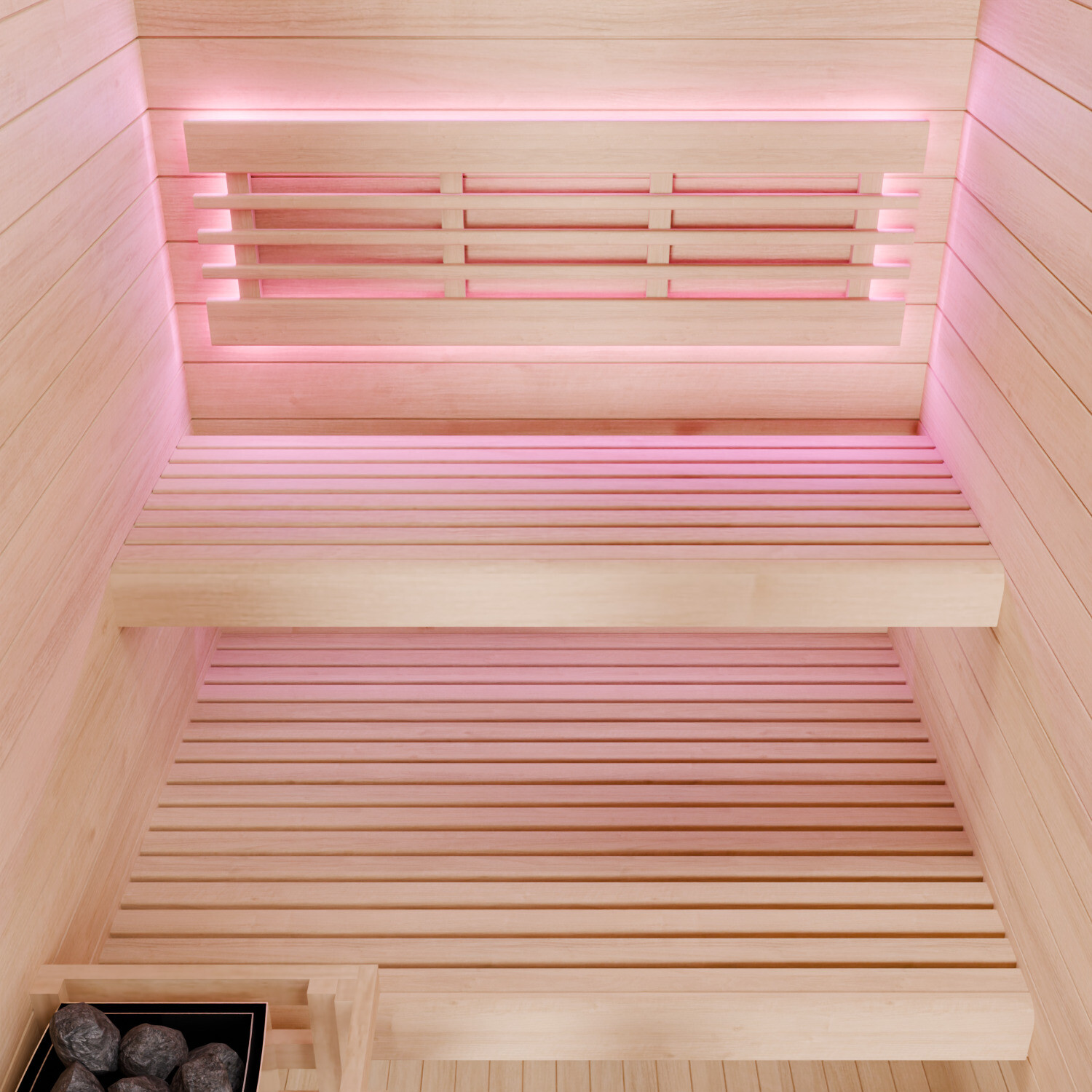 Dewello Finnische Traditionelle Sauna Saunakabine Ecksauna Komplettsauna