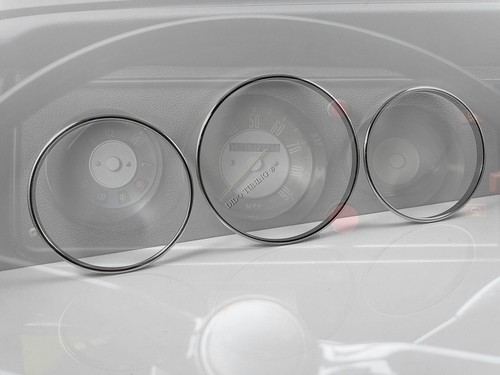 Anillos de racimo de tablero de instrumentos de aluminio pulido para autocaravana VW T2 67-79 - Imagen 3 de 12
