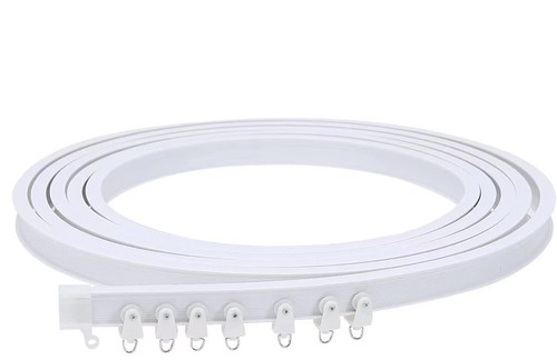 5M / 16.4ft Flexible Bendable Ceiling Curtain Track For Room Divider RV Curtain