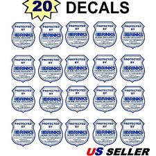 Home Security Alarm Surveillance System Burglar warning Window Sticker Decals