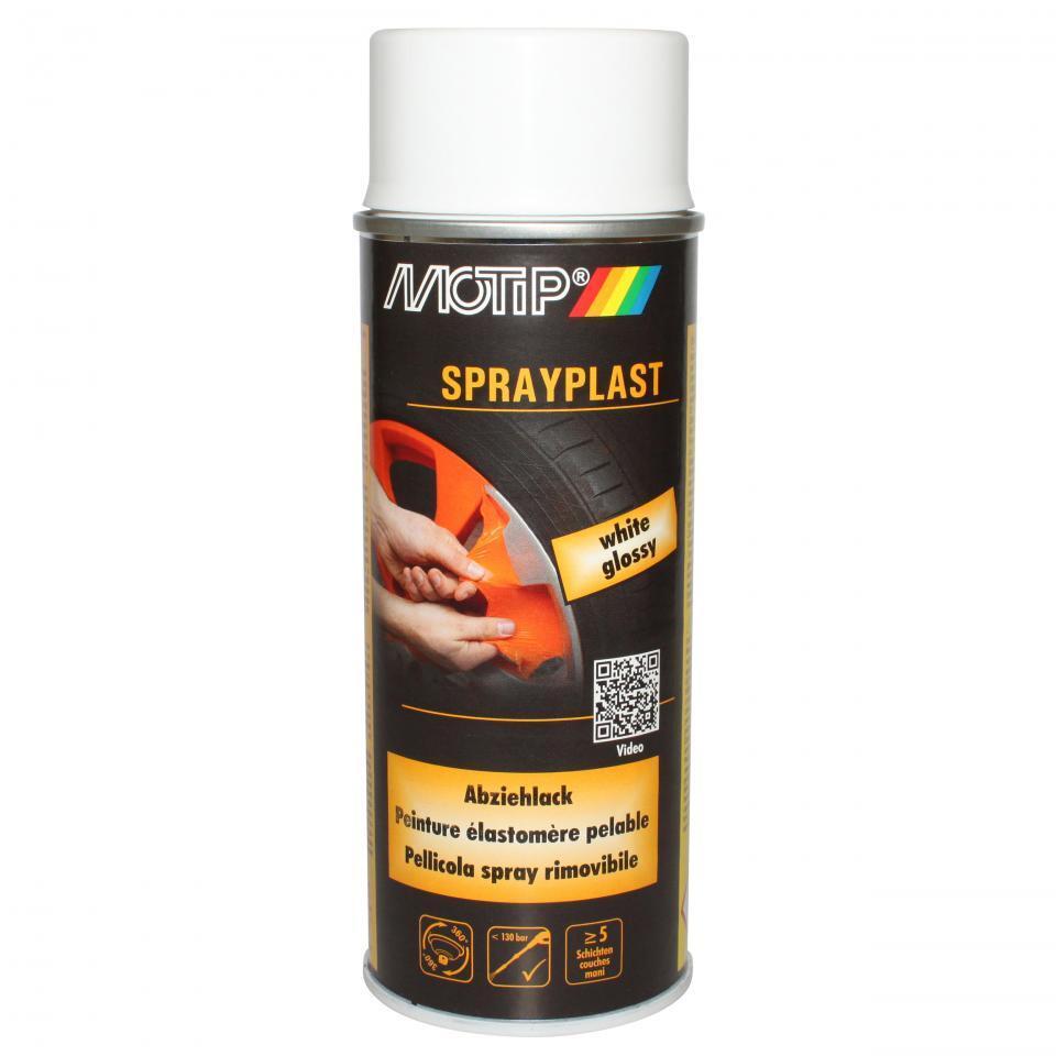 Motip Sprayplast 396533 peinture blanc brillant élastomère pelable pour relooker les jantes auto