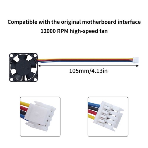 24V Extruder Hals Wärmeableitung Lüfter für K2 PLUS 3010 3D Drucker - Bild 7 von 8