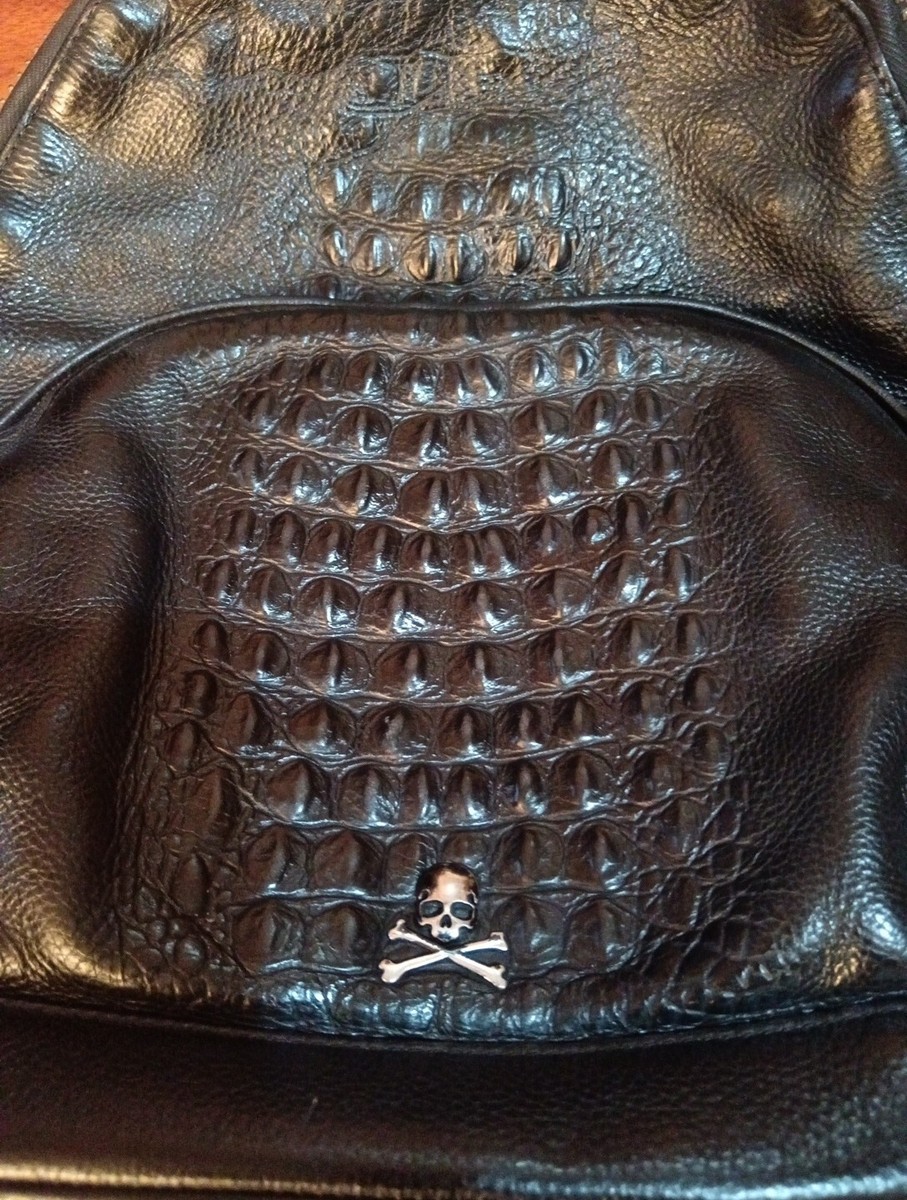 Philipp Plein Leather Alligator Front Back Pack | eBay UK display picture 3
