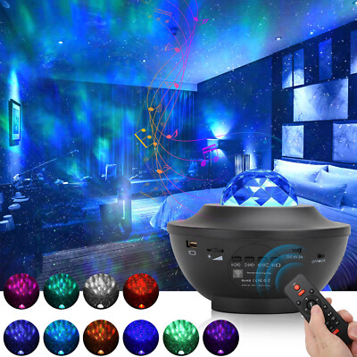 Projector Galaxy Starry Sky Night Light Ocean Star Party Speaker LED Lamp Remote