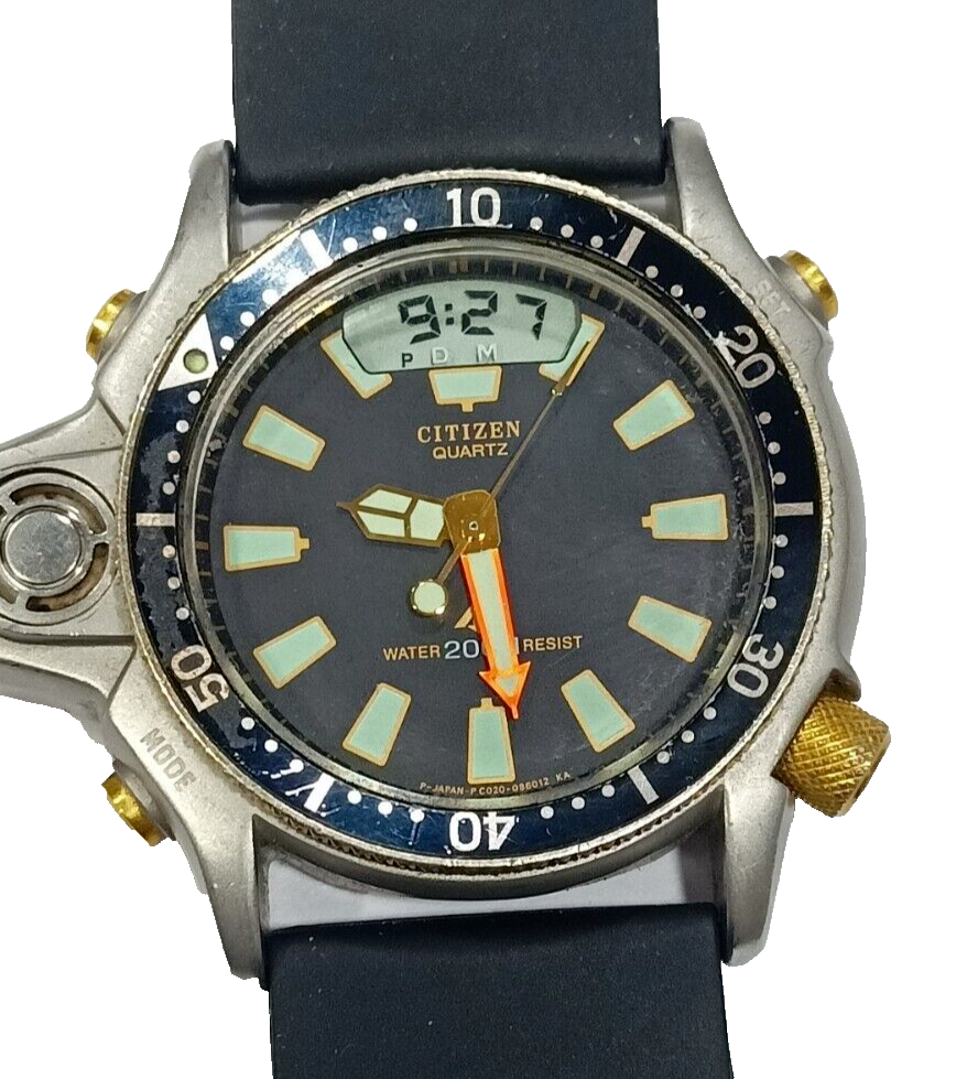 クリンス C022-088093 CITIZEN PROMASTER AQUALAND BLACK DIAL MEN'S