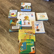 Lot of 8 Childrens BOARD Hardcover BABY TODDLER DAYCARE Kids BOOKS Random Mix