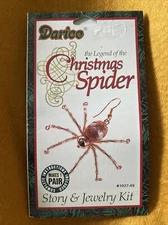 Vtg 1997 Darice The Legend Of The Christmas Spider Story & Jewelry Kit Earrings