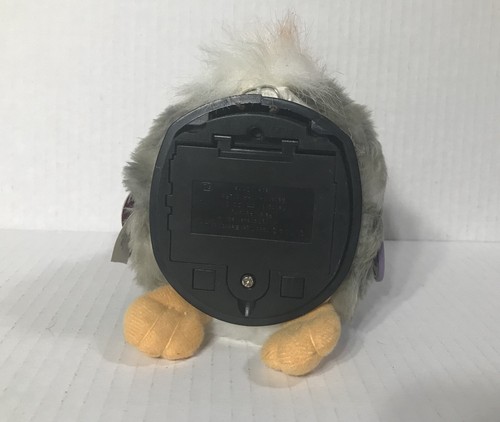 Furby Pink Ear White Gray Fur Tiger Electronics W/ Tags Rare Neon Grey Eyes 1999 - Picture 5 of 5