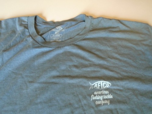 Aftco T shirt American Fishing Tackle Company Mens XL green boat fish ocean - Picture 4 of 6
