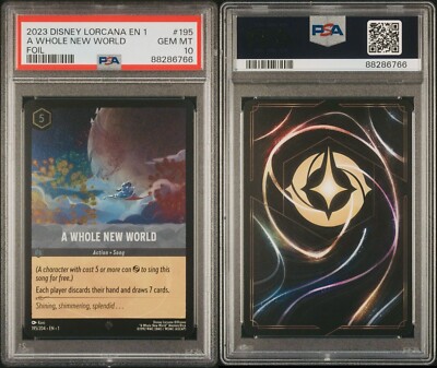 A Whole New World 195/204 COLD FOIL Disney Lorcana First A Whole New World 195/204 COLD FOIL Disney Lorcana First