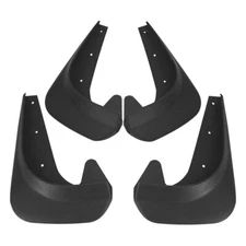 4PCS EVA Plastic Wearing Mud Flaps Splash Guards Fit For Car Front & Rear Fender
