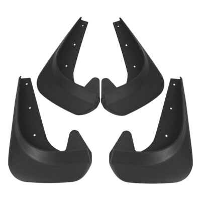 4PCS EVA Plastic Wearing Mud Flaps Splash Guards Fit For Car Front & Rear Fender