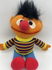 Vintage Playskool 1995 Sesame Street 10" Ernie Plush Doll Stuffed Toy