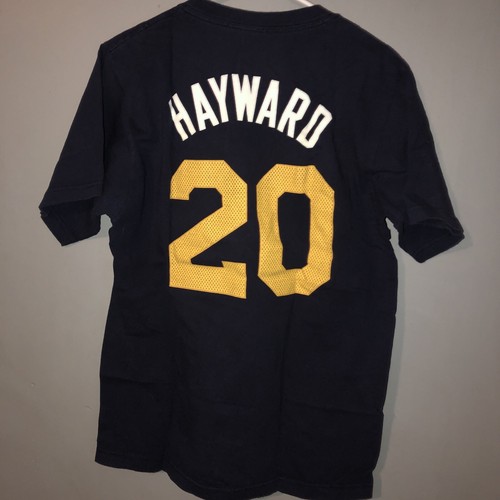 Utah Jazz Shirt Mens Adidas Size Medium M NBA Hayward Blue - Picture 4 of 4