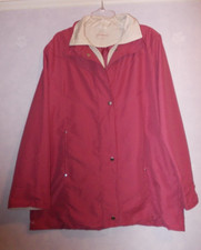 Gabriella Vincenga Size 10/12 Hooded Dusky Rose Coat/jacket Double Fronted
