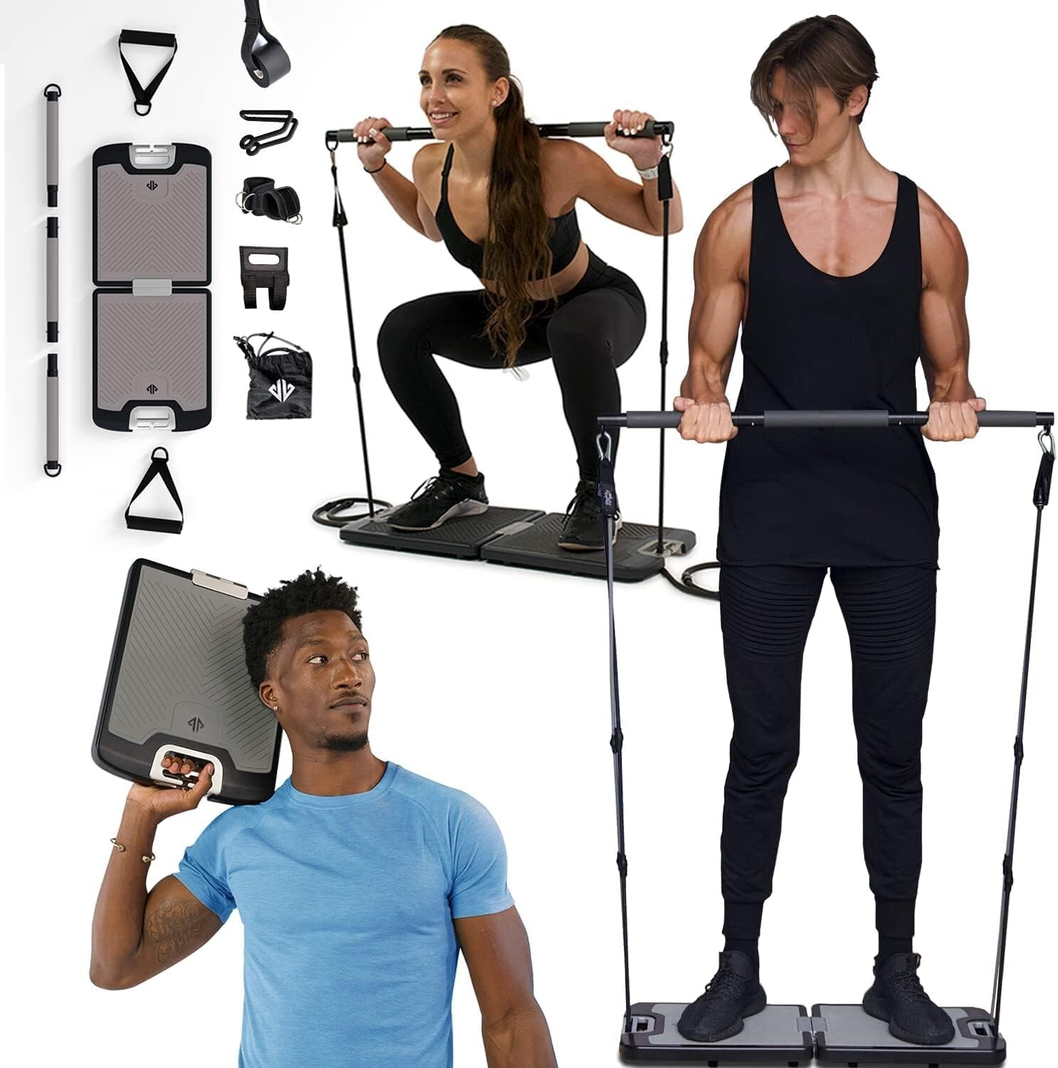 Multifunctional Home Gym System Body Workout Station Resistance Weight