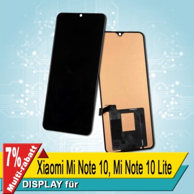 Display Für Xiaomi Mi Note 10 / Mi Note 10 Lite Bildschirm INCELL Schwarz
