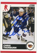 CHRIS THORBURN THRASHERS AUTOGRAPH AUTO 10/11 SCORE #58 *35859