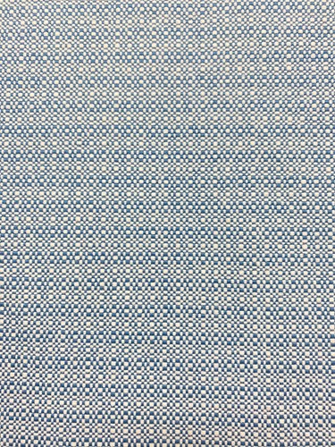 Tela de tapicería moderna tejida de tweed azul francés MCM mediados de siglo - Imagen 4 de 6