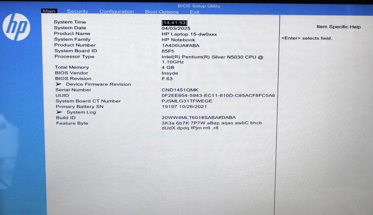 Usb Insyde Bios Update Hp Bios Hp 53 Boot From Usb HP Laptop 15