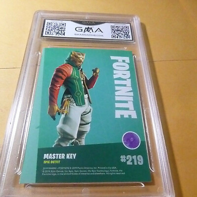 MASTER KEY 2019 PANINI EPIC FORTNITE CARD # 219 GRADED 9 L@@@K