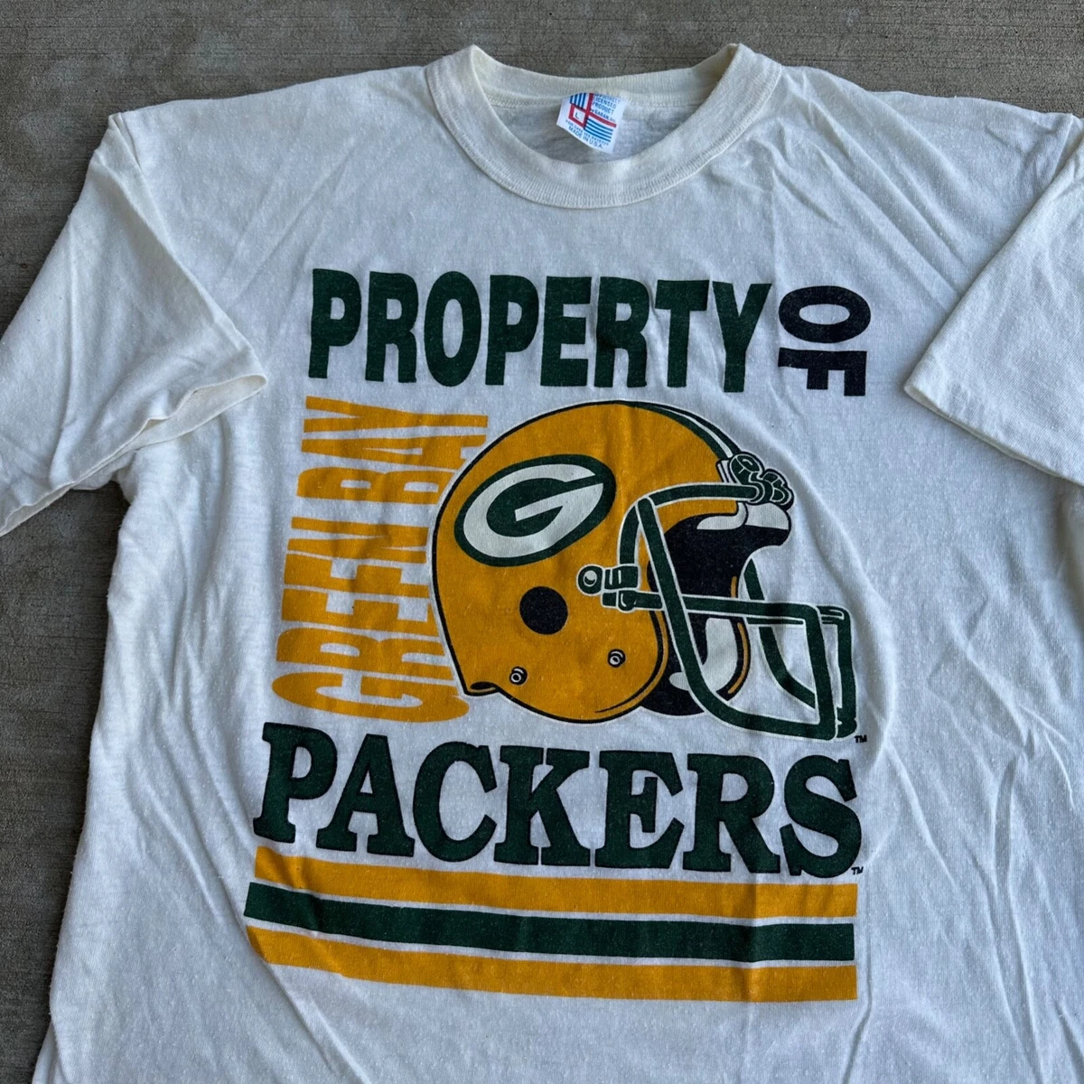 Vintage Green Bay Packers Shirt 1980s Size Large NFL Football USA