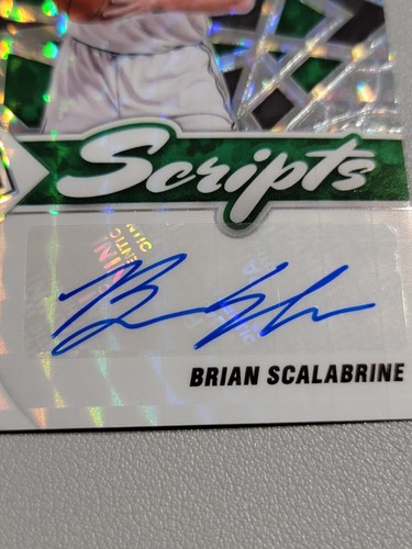 2021-22 Panini - Mosaic Basketball Brian Scalabrine Scripts Autograph Prizm... - Picture 7 of 7