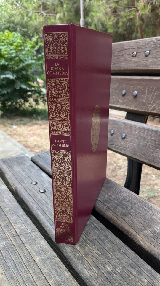 1321  DIVINE COMEDY by DANTE ALIGHIERI Limited Deluxe Facsimile Leatherbound Foto 3 de 4