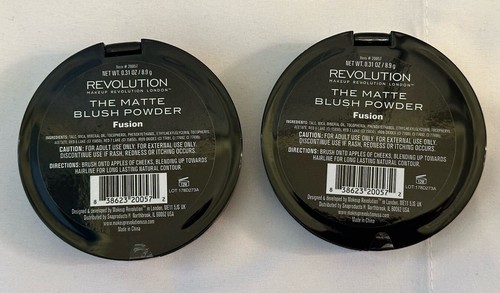 Revolution The Matte Blush Powder Set of 2 “Fusion” NEW - Picture 3 of 3