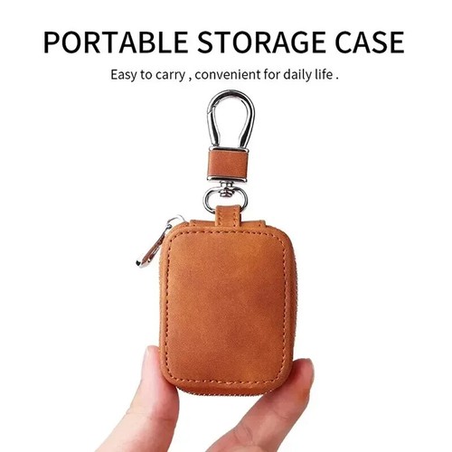 For Apple AirPods 4th Gen Pro 2 3th Lxuxry Zipper Leather Case Cover w/Keychain - Zdjęcie 28 z 28