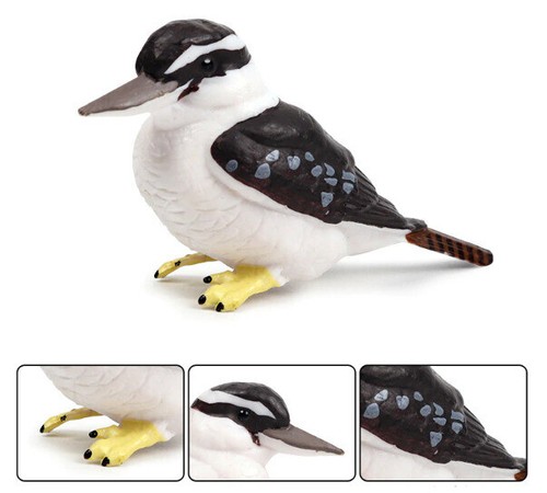 7.5cm Kookaburra Bird PVC Toy Wild Animal Figure Doll Kids Gift - Picture 4 of 6