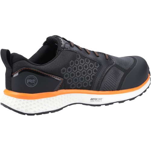 Timberland Pro Reaxion Black/Orange Mens Synthetic + Textile Safety Trainers - Picture 2 of 4