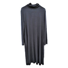 Style & Co Womens Turtleneck Black Midi Dress Long Sleeve XL MSRP $60