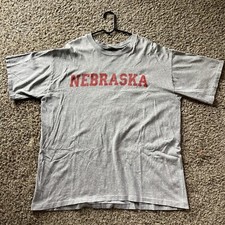 Vintage 80s The Cotton Exchange Mens T-Shirt 2XL Nebraska Grey USA Made 26”x31”