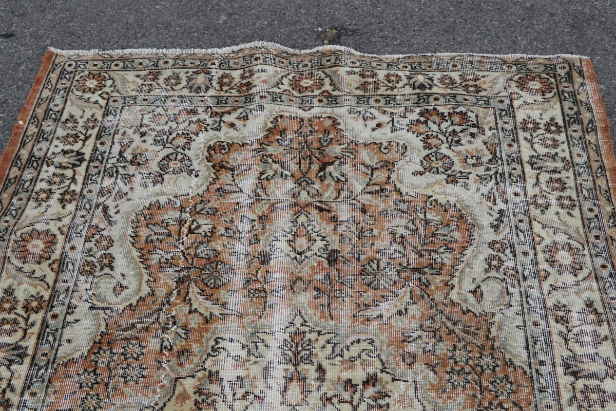 Vintage home decor rug, Turkish overdyed rug, Organic rug