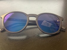 Lacoste UNISEX Dark Blue Oval SUNGLASSES With Case Brand New