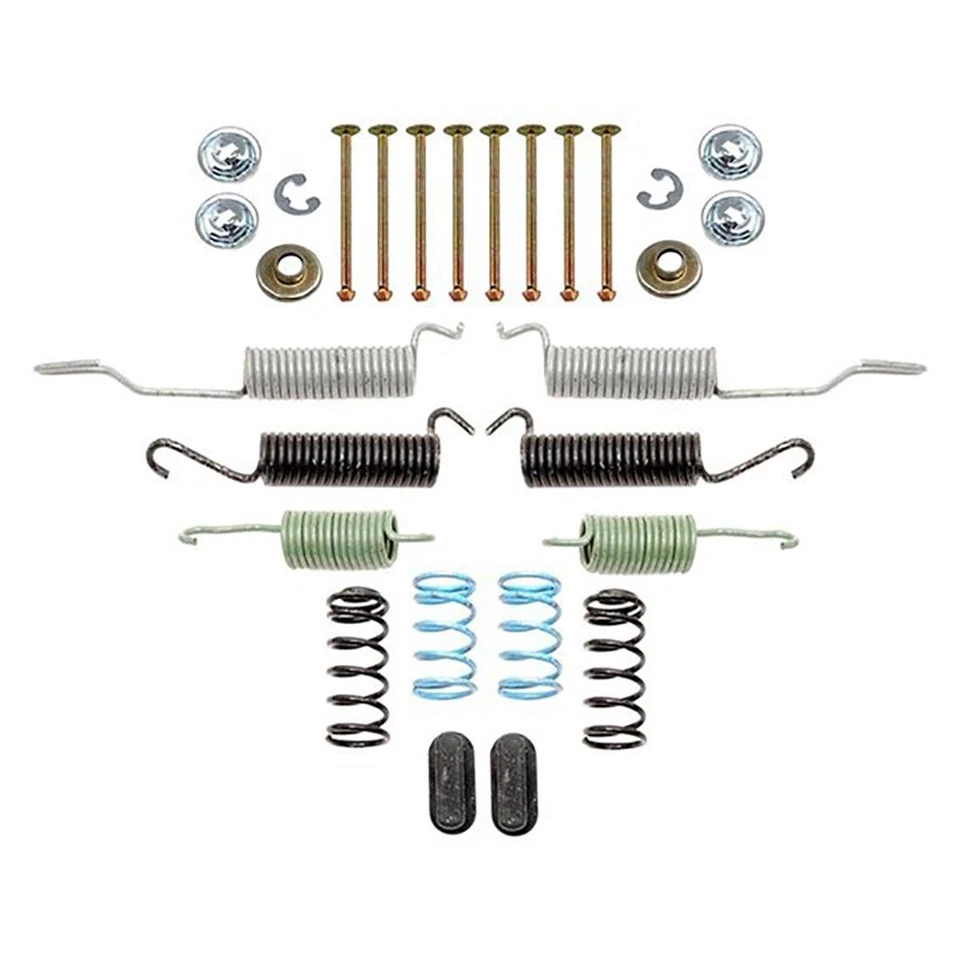 Front Brake Drums & Brake Shoes Hardware Spring Kit Fits 1970 Chevrolet G30 Van - Image 2 of 4