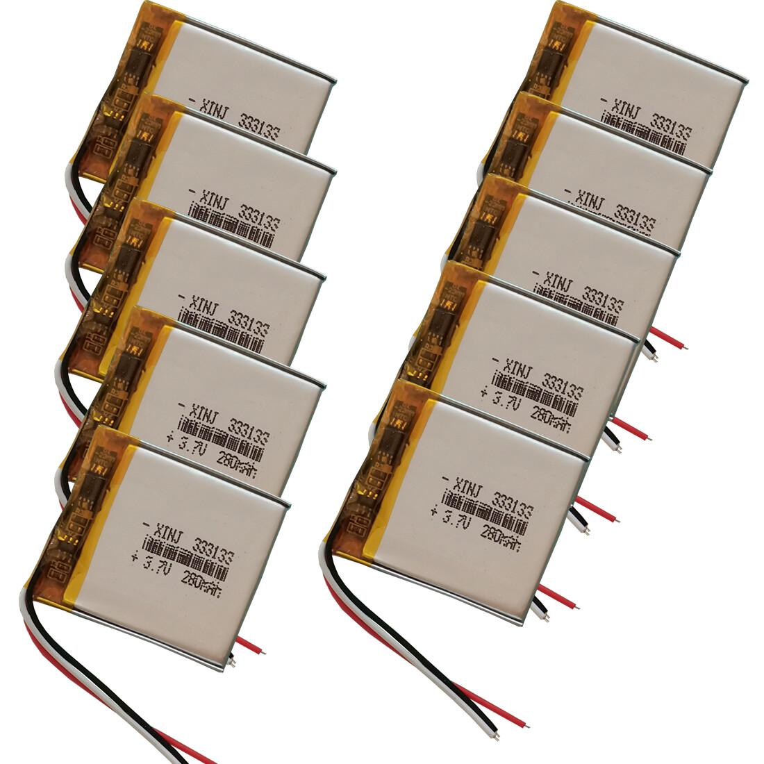 ベリーリーページ3点 3.7V 280mAh 333133 Thermistor 3-Wires Polymer Li Battery For GPS